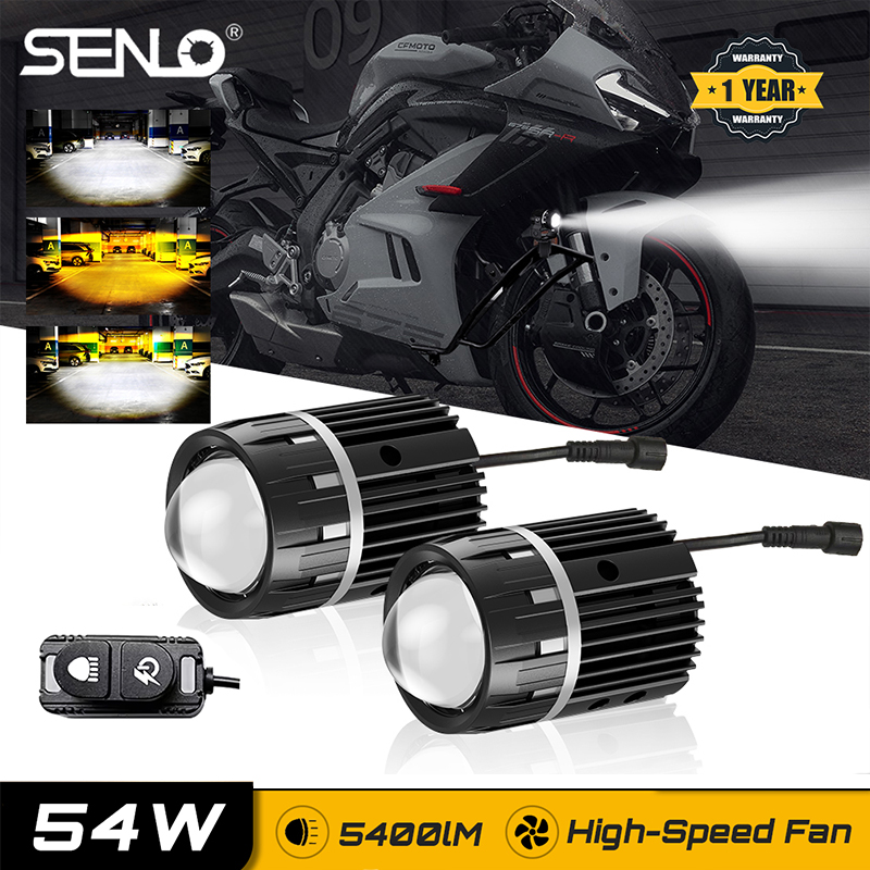 Universal Motorcycle Led Headlight Projector - 2 adet Senlo M1 Pro Mini