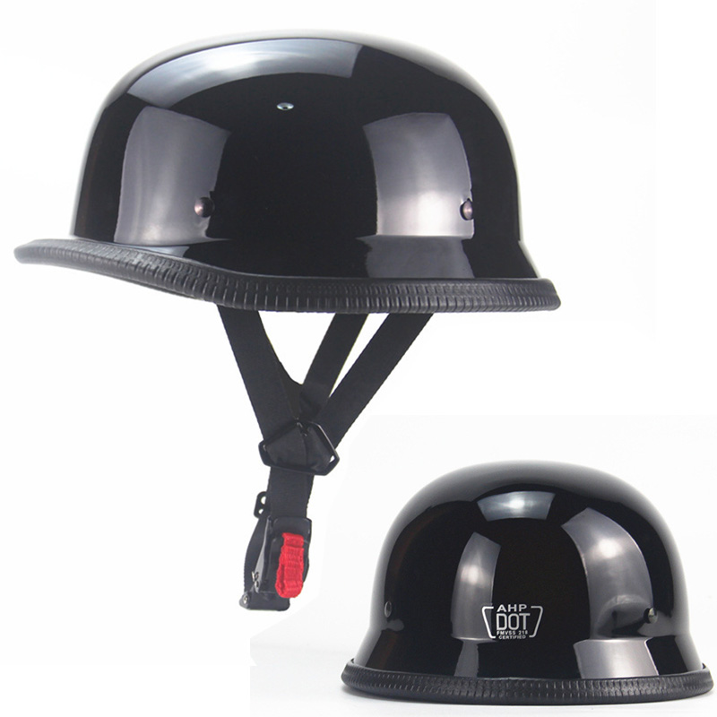 Full Face Motorcycle Helmet With Bluetooth - Vintage Motosiklet Cruiser Kask Açık Yüz