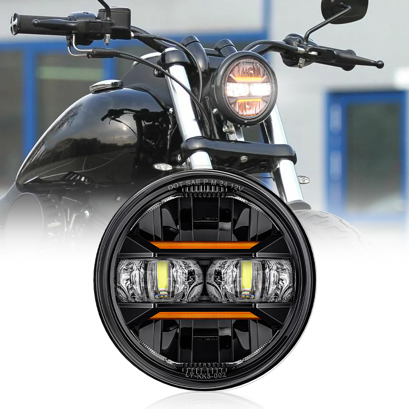 Universal Motorcycle Led Headlight Projector - Evrensel Araba Motosiklet 5.75 Inç LED