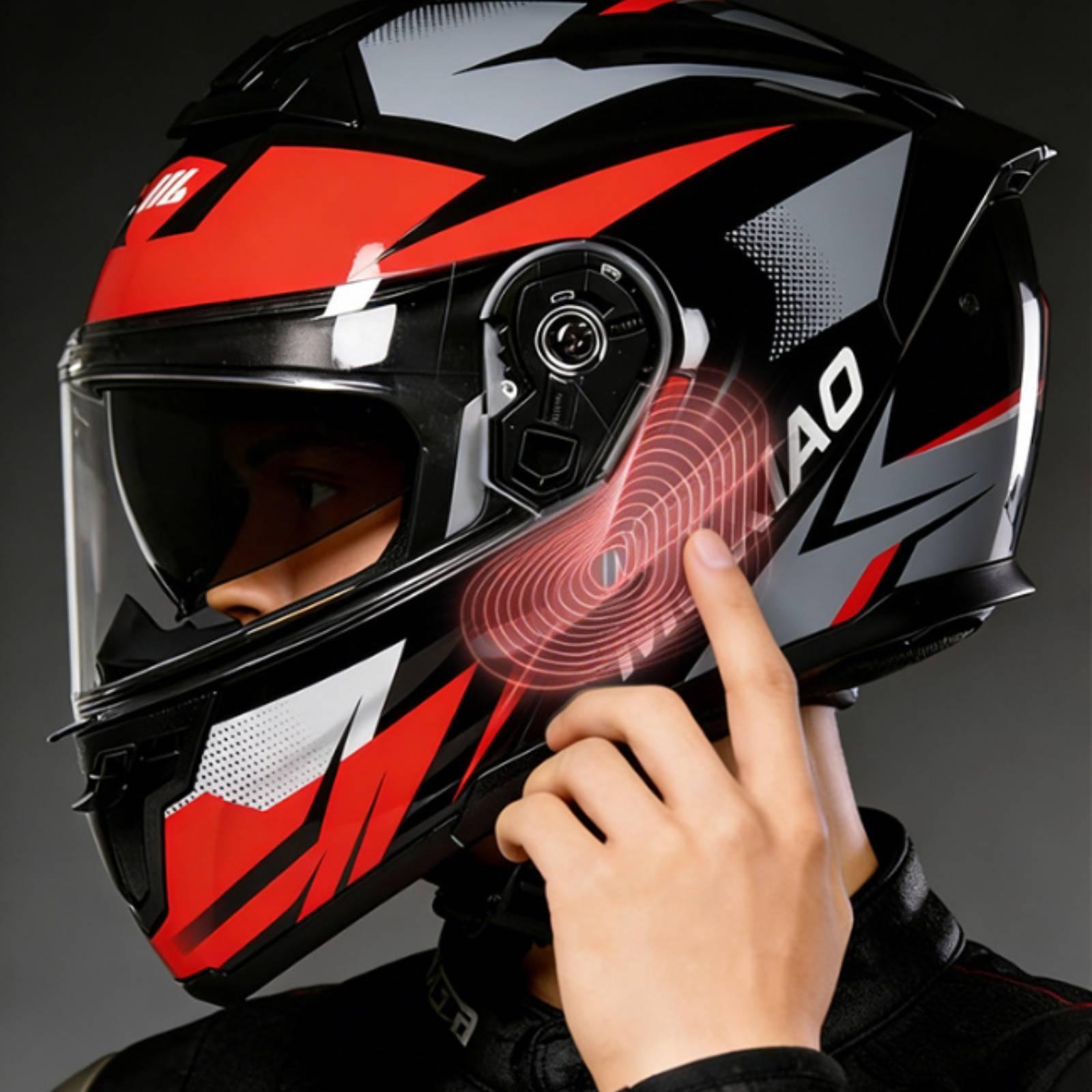 Modular Flip Up Motorcycle Helmet Dot Approved - Katlanabilir Motosiklet Kaskı, Çift Vizörlü, DOT