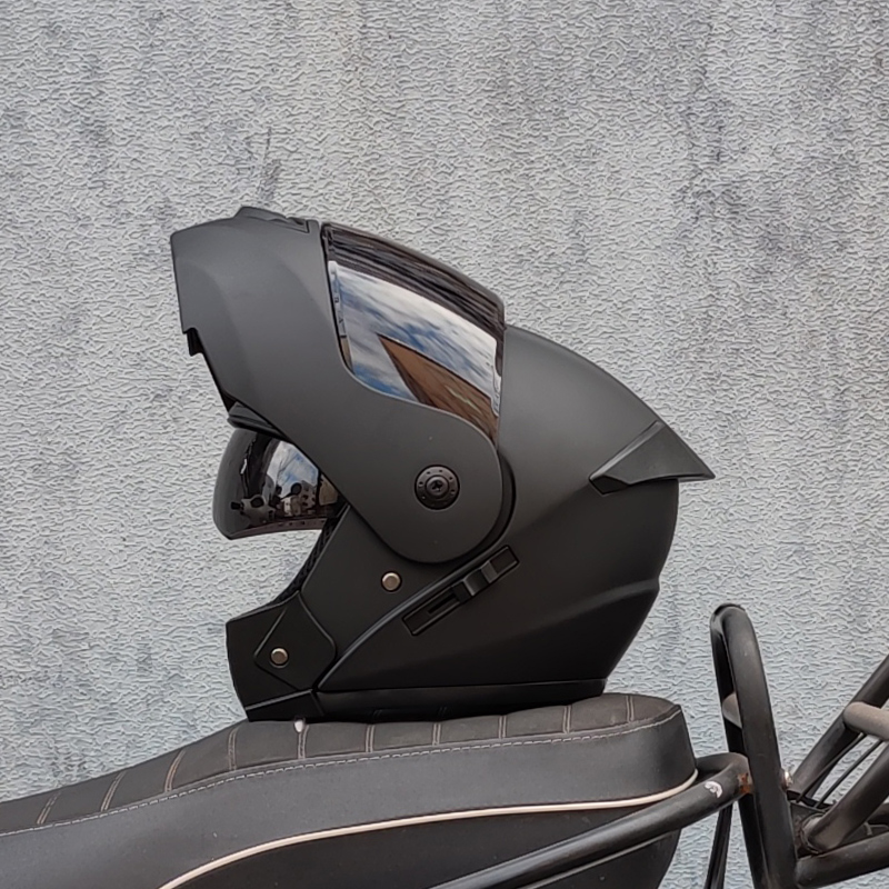 Dual Visor Motorcycle Racing Helmet - ORZ Son DOT Onaylı Güvenlik Modüler