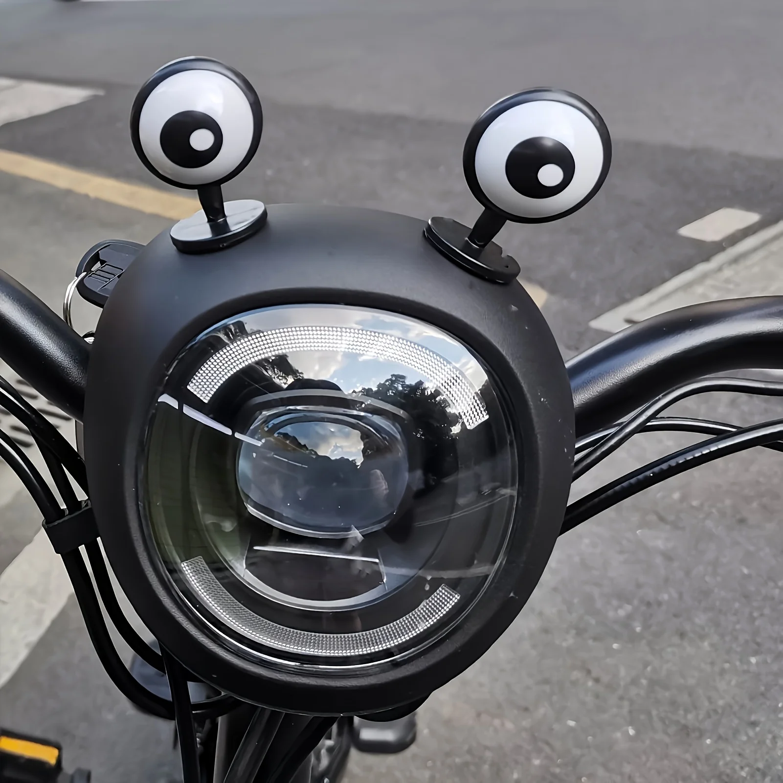 Motorcycle Helmets - 2 Adet Elektrikli Bisiklet Göz Süsü,