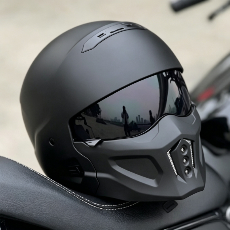 Sağlam Parlak Siyah Akrep Tam  - Full Face Motorcycle Helmet With Bluetooth incelemesi ve fiyatı