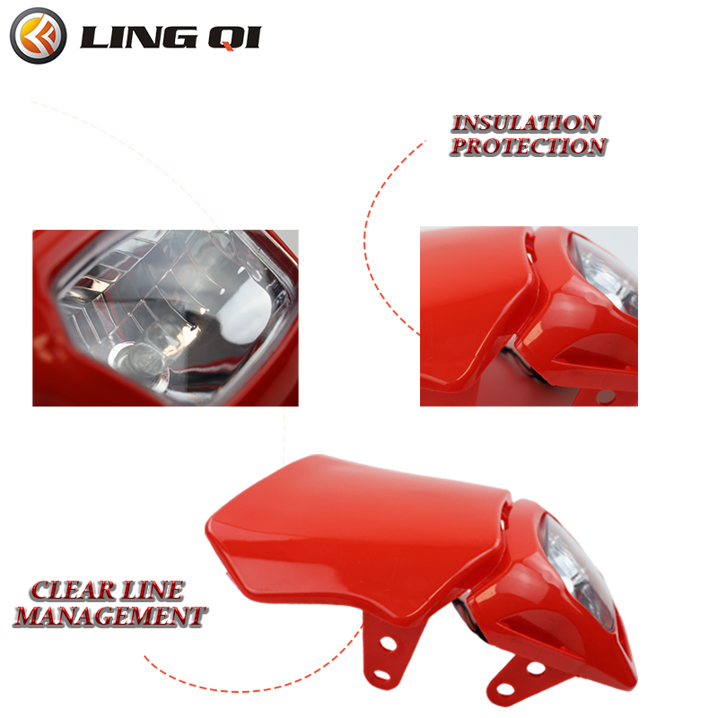LINGQI 12V 35W LED Far PP Plas - Universal Motorcycle Led Headlight Projector incelemesi ve fiyatı